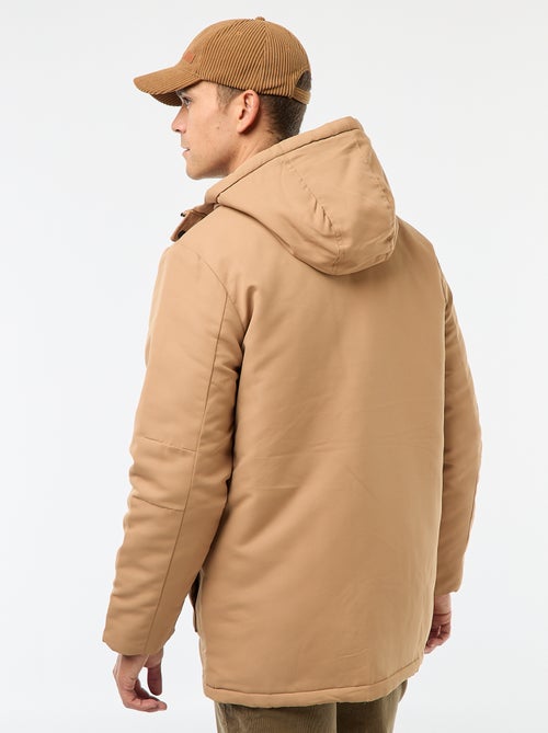 Halflange parka met capuchon - Kiabi