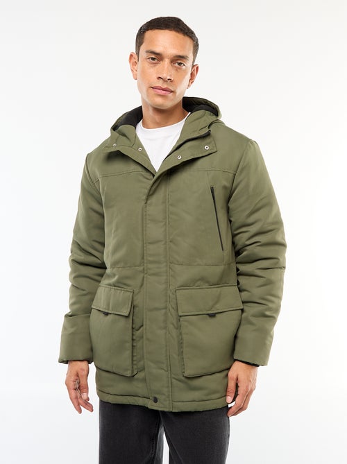 Halflange parka met capuchon - Kiabi