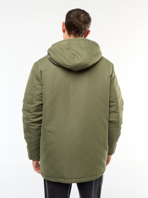 Halflange parka met capuchon - Kiabi