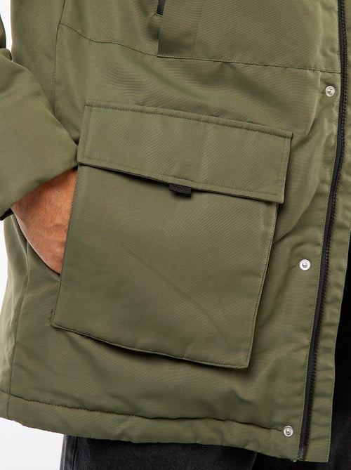 Halflange parka met capuchon - Kiabi