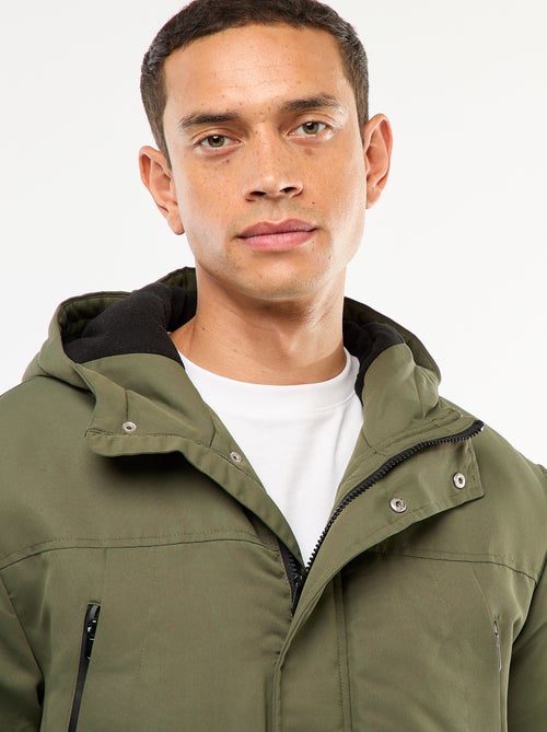 Halflange parka met capuchon - Kiabi