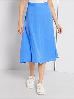 Damesmode maat 34-48 - Halflange rok met bloemenprint - Kiabi