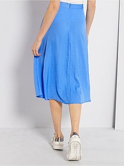 Damesmode maat 34-48 - Halflange rok met bloemenprint - Kiabi