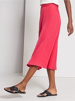 Damesmode maat 34-48 - Halflange rok met bloemenprint - Kiabi