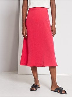 Damesmode maat 34-48 - Halflange rok met bloemenprint - Kiabi