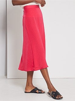 Damesmode maat 34-48 - Halflange rok met bloemenprint - Kiabi