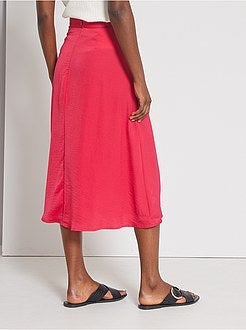 Damesmode maat 34-48 - Halflange rok met bloemenprint - Kiabi