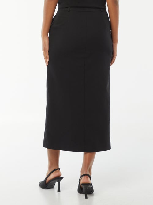 Halflange rok met split aan de voorzijde - Kiabi