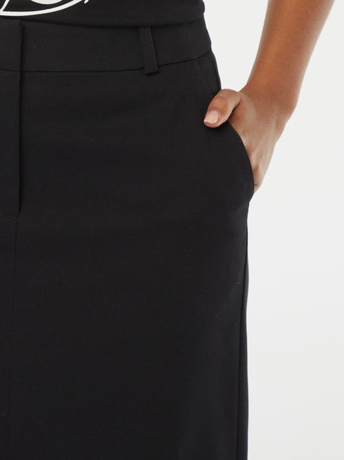 Halflange rok met split aan de voorzijde - Kiabi