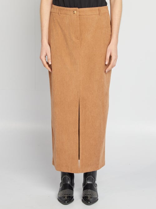 Halflange rok van corduroy - Kiabi