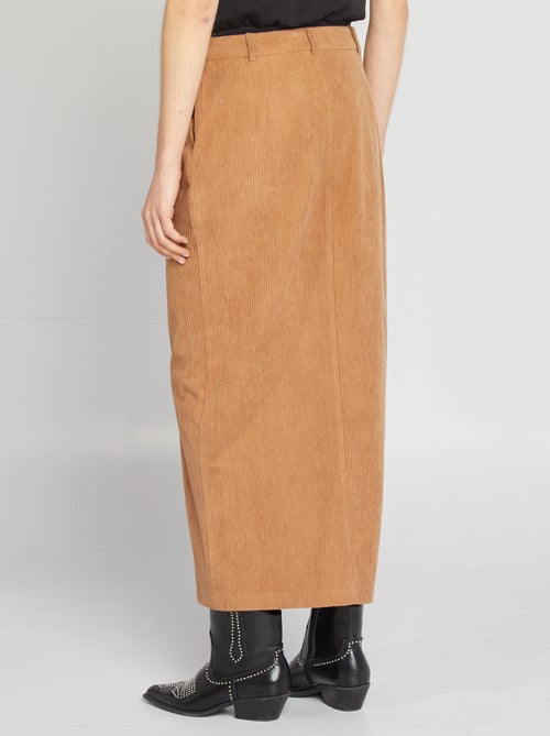 Halflange rok van corduroy - Kiabi