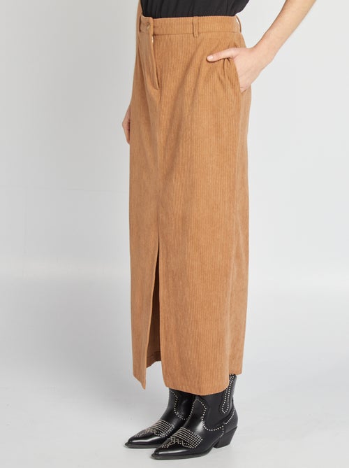 Halflange rok van corduroy - Kiabi