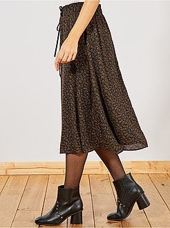 Damesmode maat 34-48 - Halflange soepele rok van 'JDY' - Kiabi