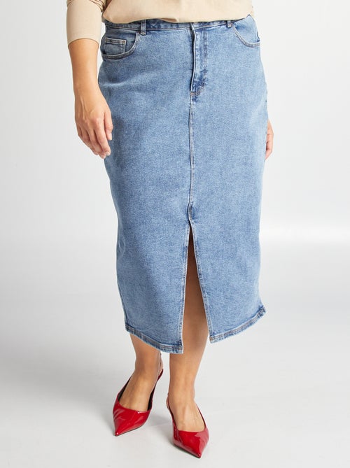 Halflange spijkerrok - Kiabi