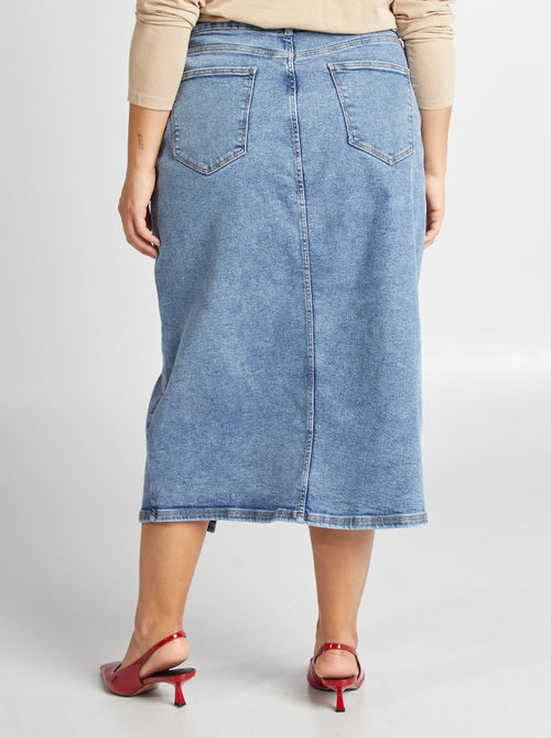 Halflange spijkerrok - Kiabi