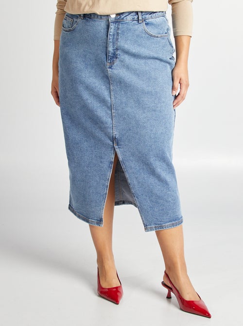 Halflange spijkerrok - Kiabi