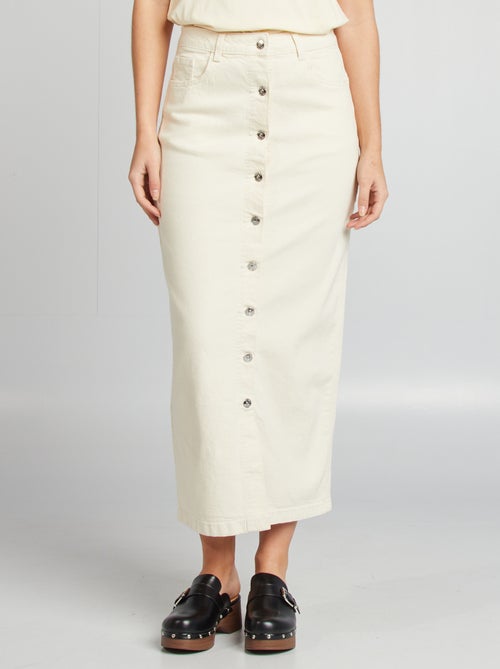 Halflange spijkerrok - Kiabi