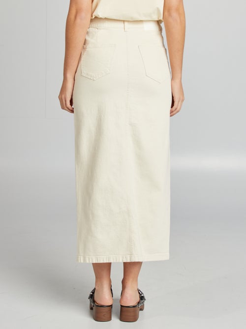 Halflange spijkerrok - Kiabi