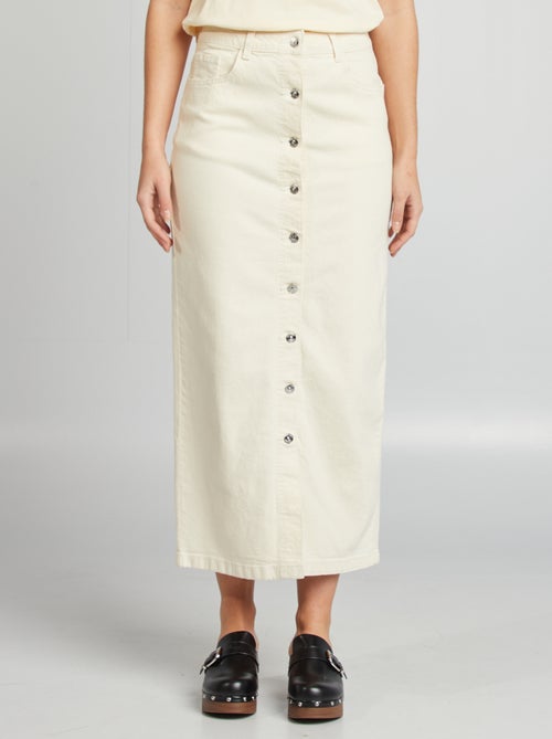 Halflange spijkerrok - Kiabi