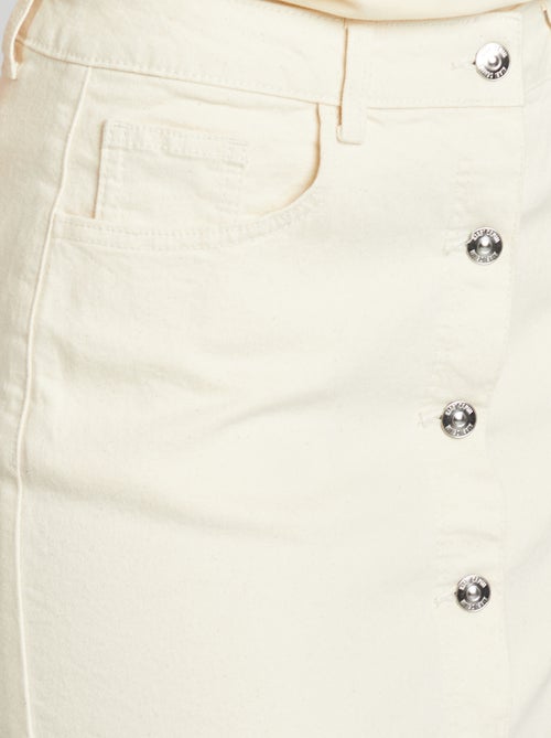 Halflange spijkerrok - Kiabi