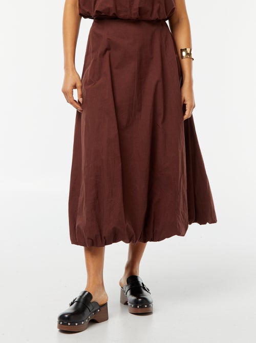 Halflange, uitlopende rok - ballonmodel - Kiabi