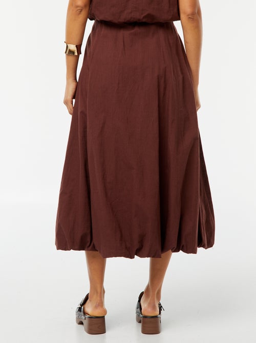 Halflange, uitlopende rok - ballonmodel - Kiabi