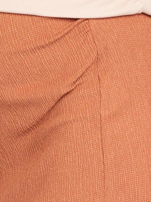 Halflange zwangerschapsrok van wafelstof - Kiabi