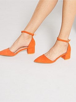 Halfopen pumps van suedine - Kiabi