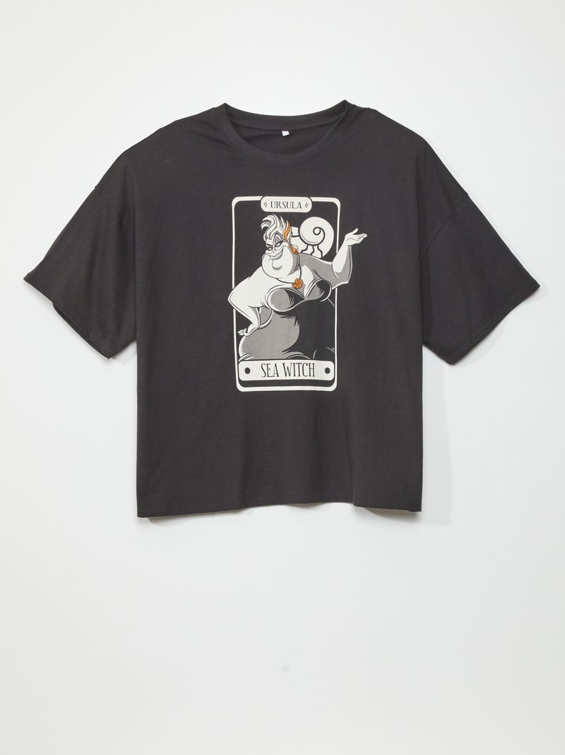 Halloween T-shirt met 'Disney'-slechteriken ZWART - Kiabi
