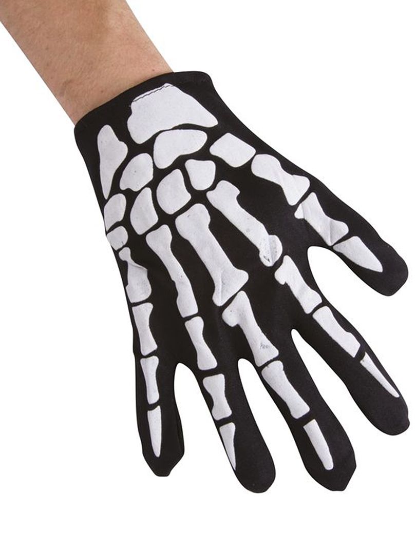 Handschoenen met skeletprint zwart / wit - Kiabi