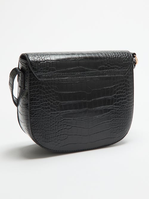 Handtas met krokodillenleerlook - Kiabi