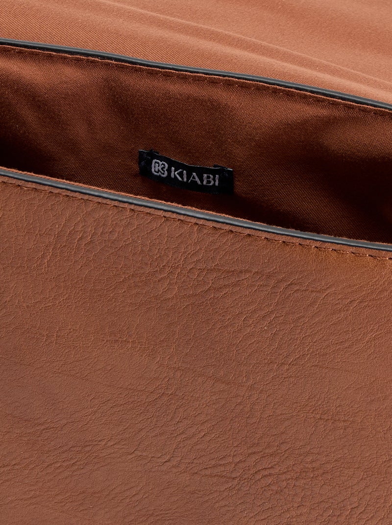 Handtas met schouderriem Biege - Kiabi