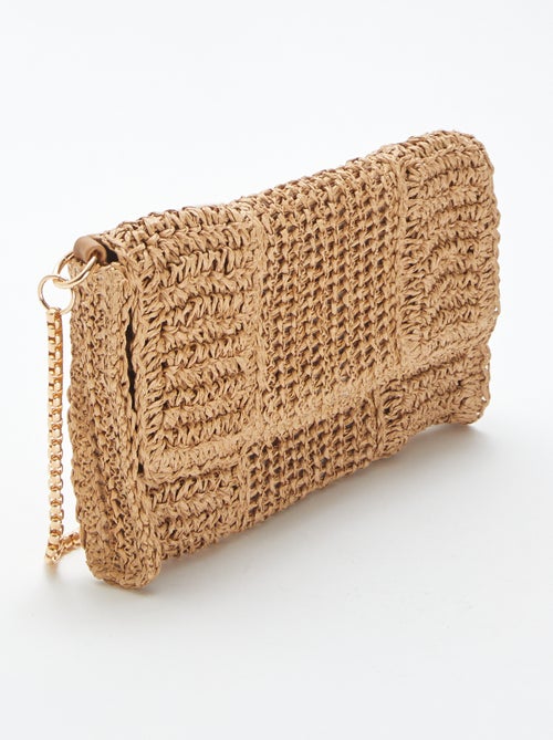 Handtasje van raffia met schouderband - Kiabi Handtasje van raffia met schouderband - Kiabi