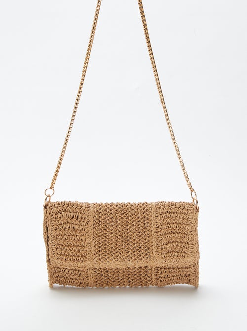 Handtasje van raffia met schouderband - Kiabi Handtasje van raffia met schouderband - Kiabi