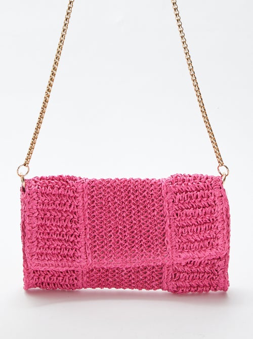 Handtasje van raffia met schouderband - Kiabi