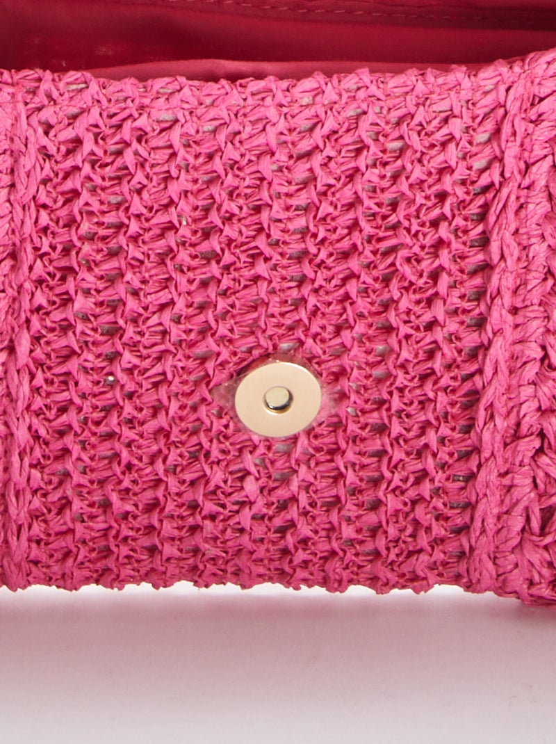 Handtasje van raffia met schouderband ROSE - Kiabi