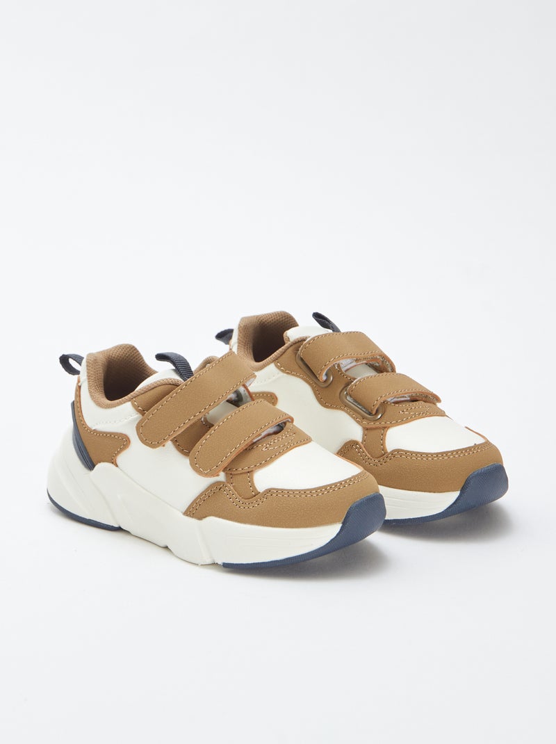 Hardloopsneakers met klittenband Wit - Kiabi