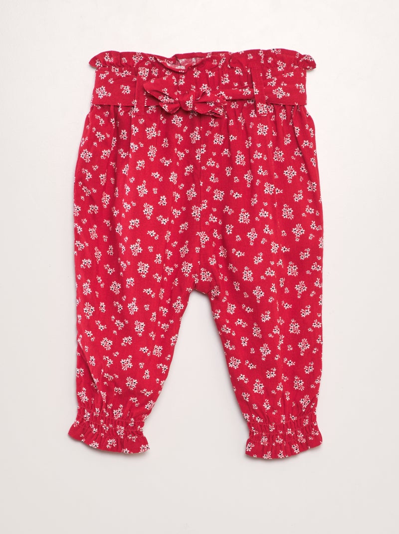 Harembroek met motiefje ROOD - Kiabi