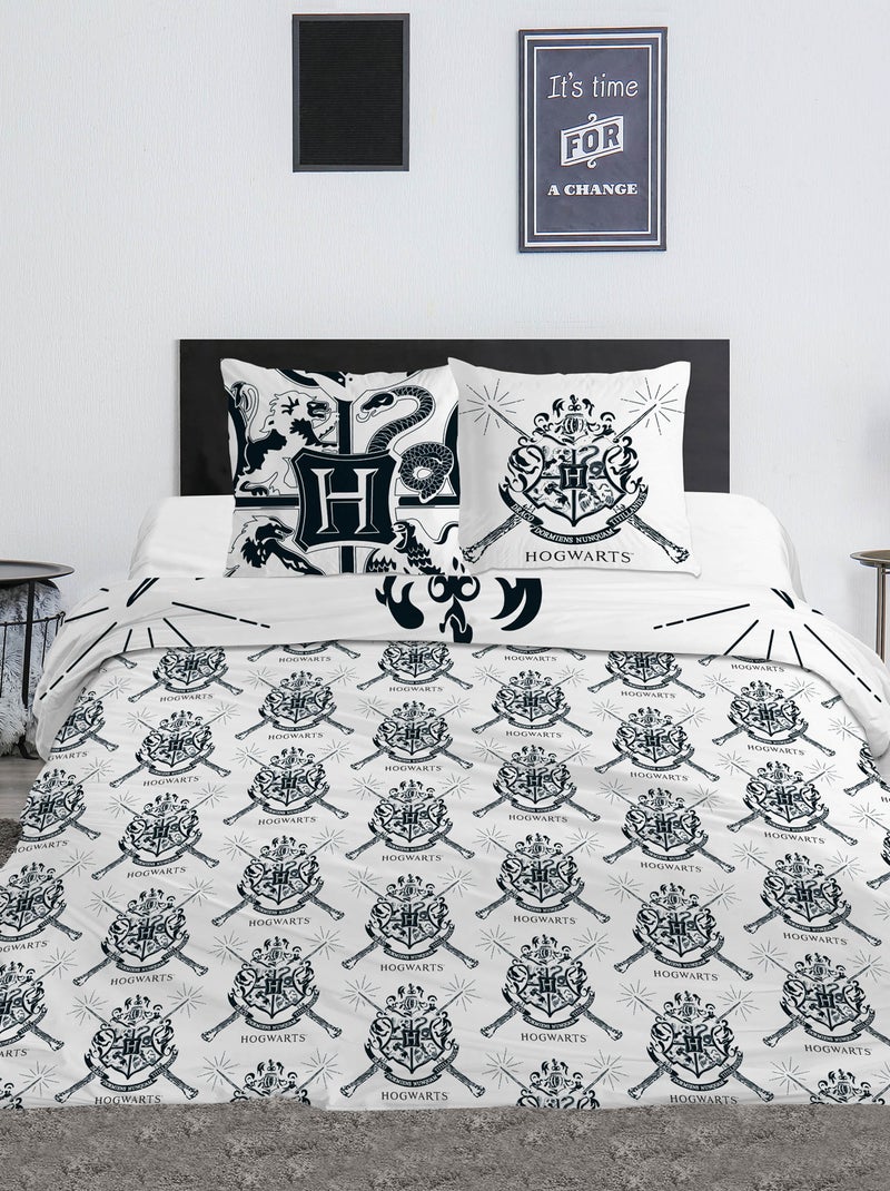 Harry Potter-dekbedset - 2-persoons Wit - Kiabi