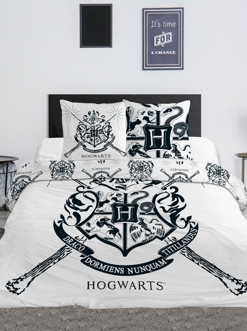 Harry Potter-dekbedset - 2-persoons Wit - Kiabi