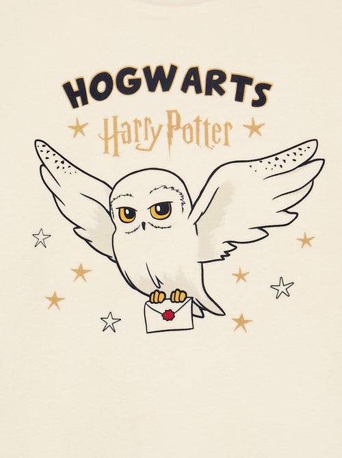 "Harry Potter"-pyjama 2-delig van fleece - T-shirt met lange mouwen + broek - Kiabi