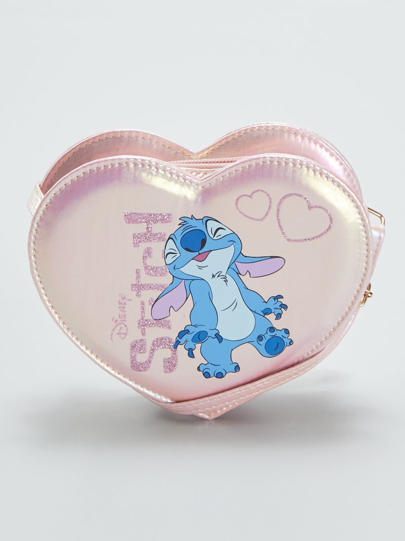Hartvormige schoudertas met Stitch-print ROSE - Kiabi