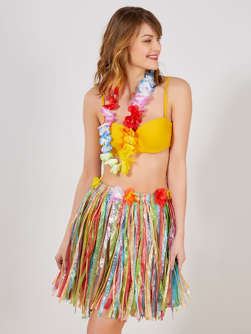 Hawaïaanse rok accessoire meerkleurig - Kiabi
