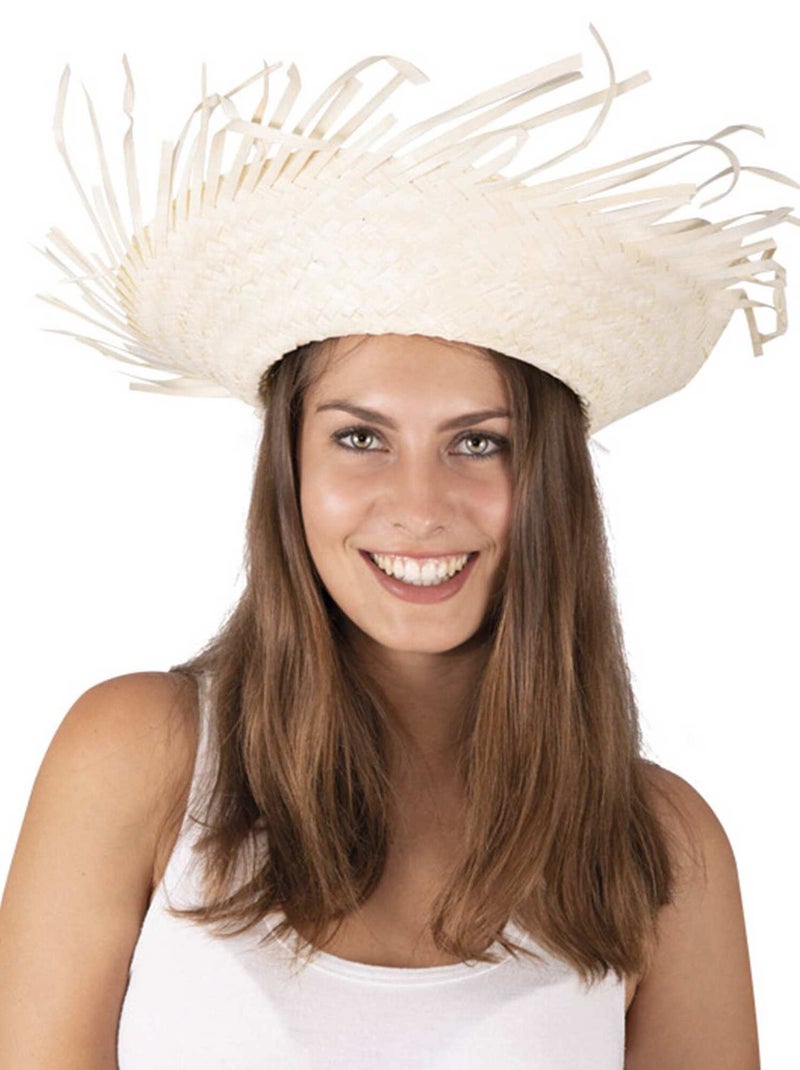 Hawaïaanse strohoed Beige - Kiabi