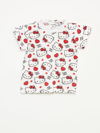 Hello Kitty-T-shirt met origineel kraagje