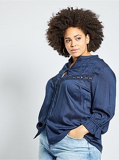 Hemd met Engels borduurwerk - Kiabi