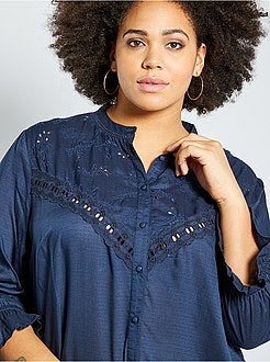 Hemd met Engels borduurwerk - Kiabi