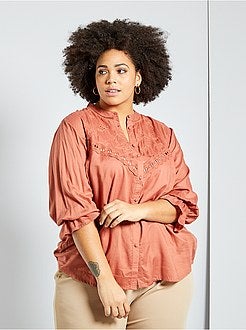 Hemd met Engels borduurwerk - Kiabi