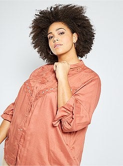 Hemd met Engels borduurwerk - Kiabi