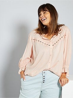 Hemd met Engels borduurwerk - Kiabi